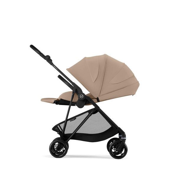 Коляска CYBEX Melio Carbon Almond Beige (з бампером) 525000011 фото
