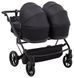 Коляска 2 в 1 для двійні Adamex Leo Duo Tip TK-53 чорний 1000681139 фото 5