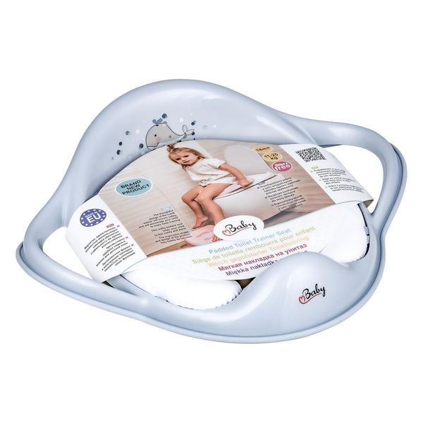 Накладка на унітаз м'яка Maltex Minimal Padded toilet trainer seat - Whale 6130_35 blue (блакитний) 1000681158 фото