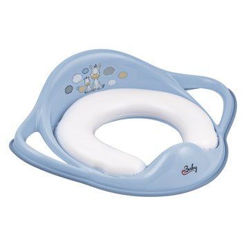 Накладка на унітаз м'яка Maltex Zebra Padded toilet trainer seat 6181_35 blue (блакитний) 1000681207 фото