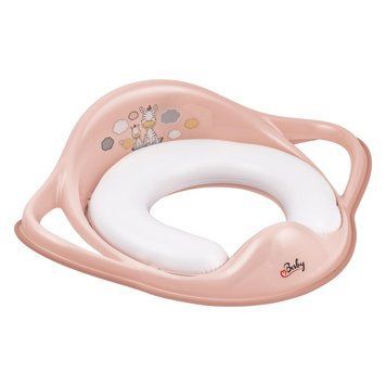 Накладка на унітаз м'яка Maltex Zebra Padded toilet trainer seat 6181_41 pink (рожевий) 1000681208 фото