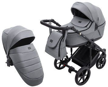 Коляска 2 в 1 Adamex Locco Tip TK-60 темно-сірий 1000681022 фото